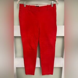 J. Crew Women's Coral Flat Front City Fit Stretch Cropped Pants